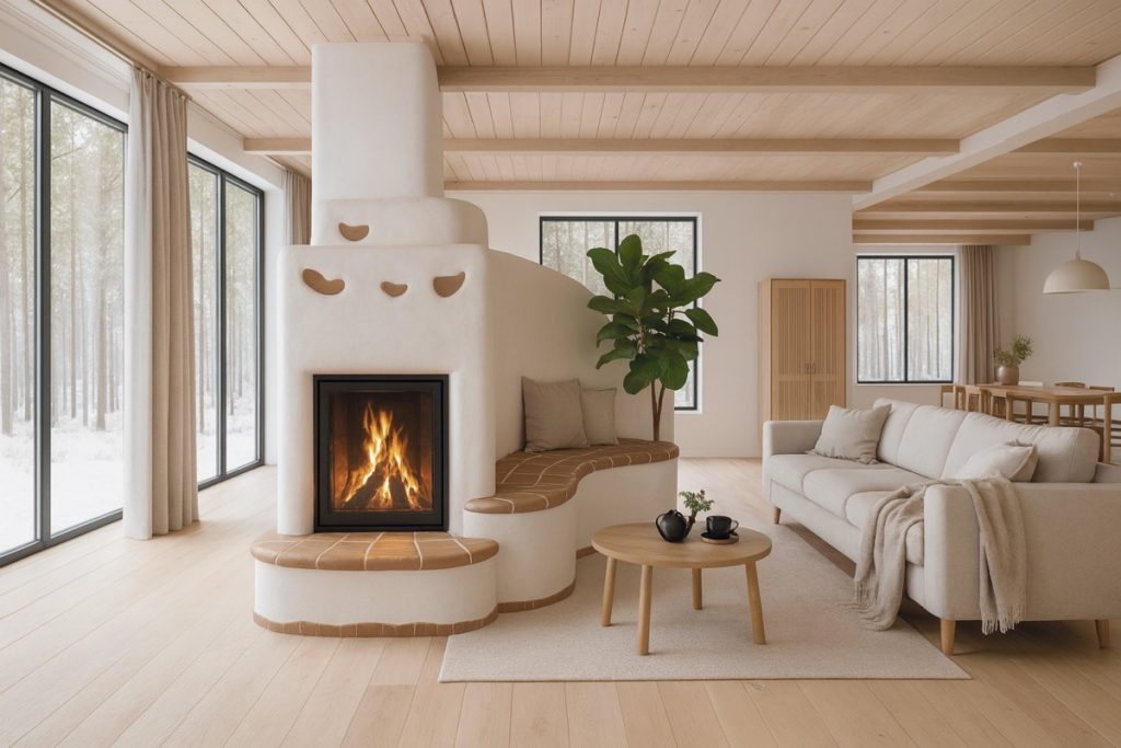 soba cu forma organica si brau ceramic