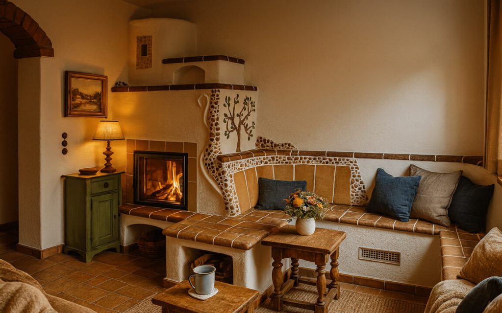 Soba cu forma organica rustica