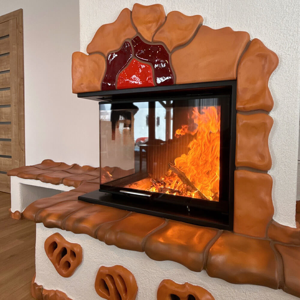 Cum am realizat un șemineu cu formă organică – un proiect unic, pas cu pas