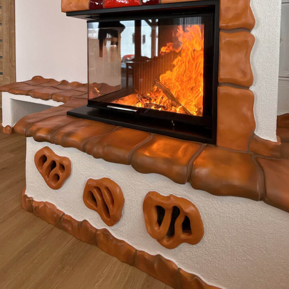 Cum am realizat un șemineu cu formă organică – un proiect unic, pas cu pas